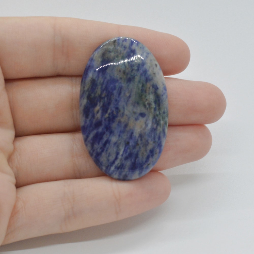 Cabochon sodalit 44x27x6mm c16