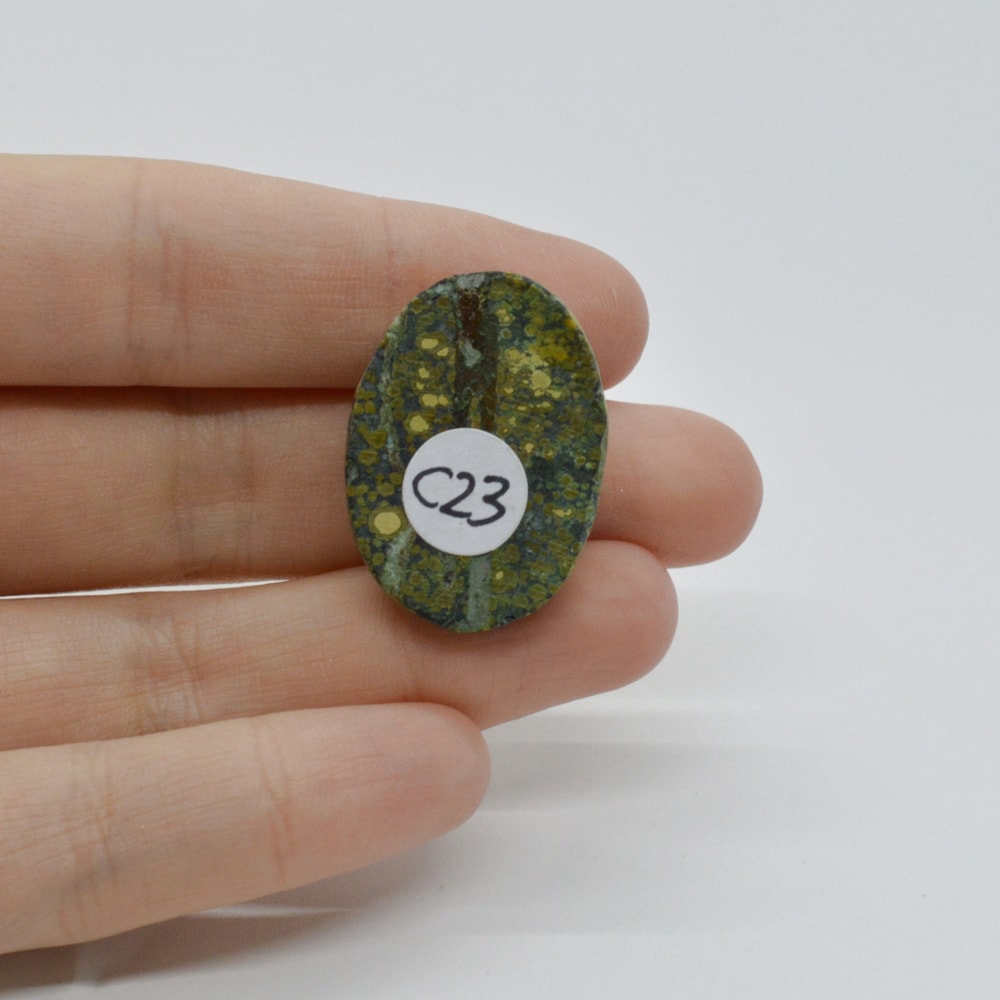 Cabochon turcoaz tibetan 29x21x8mm c23 - 1 | YEO