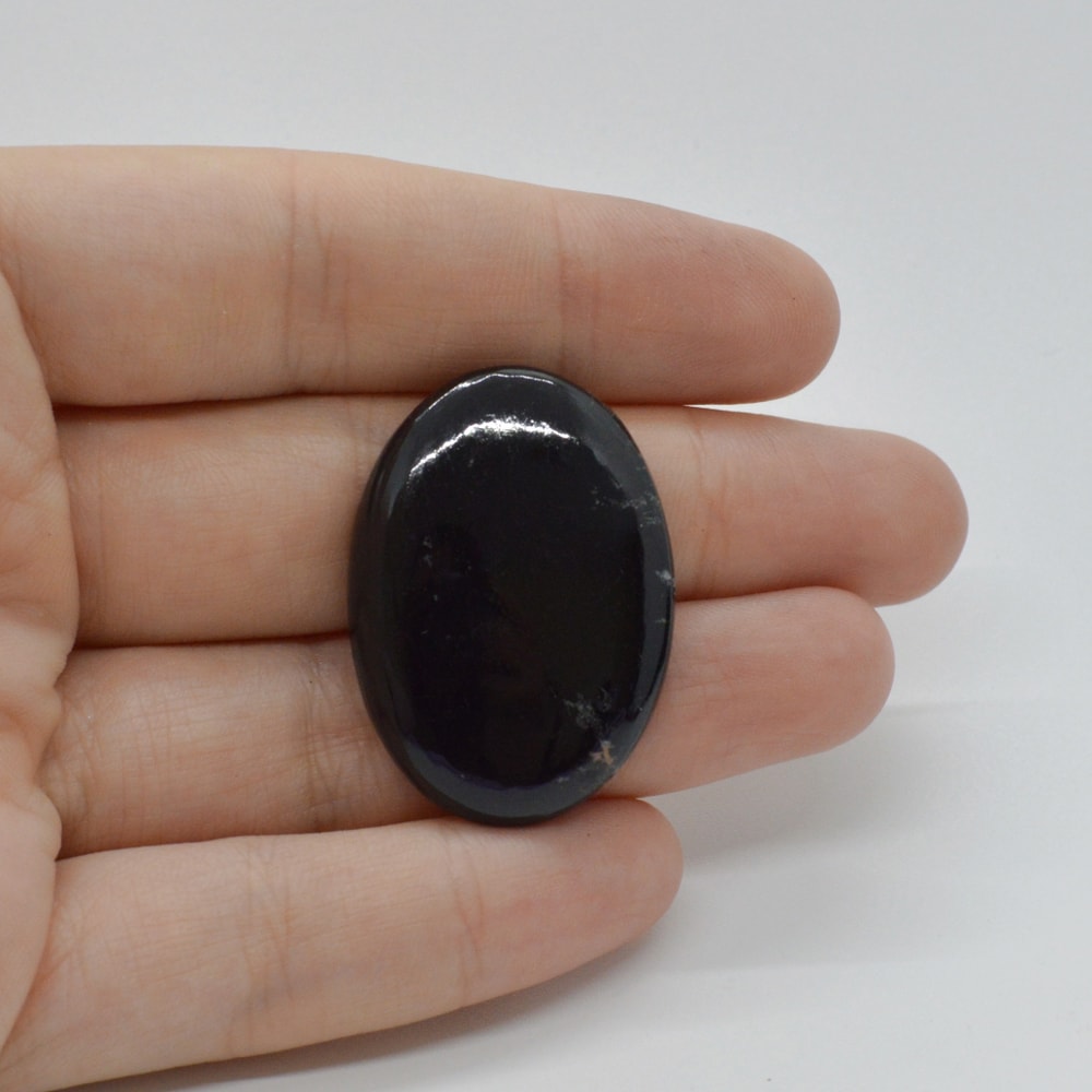 Cabochon turmalina negra 34x24x5mm c36