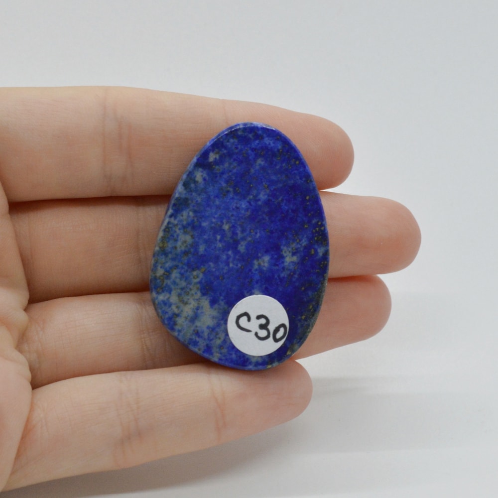 Cabochon lapis lazuli 41x30x8mm c30 - 1 | YEO