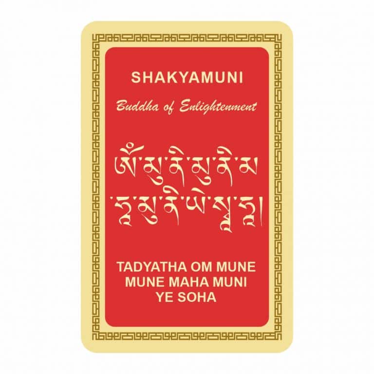 Card pentru fericire si noroc impotriva obstacolelor cu buddha shakyamuni 2023 - 2 | YEO