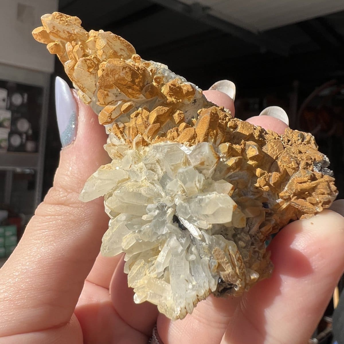 Floare de mina pentru colectie cristal natural unicat c330 lot 2