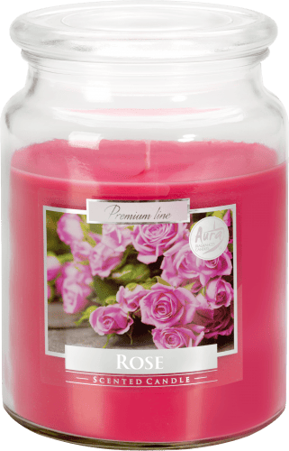 Lumanare parfumata bispol borcan premium line - rose