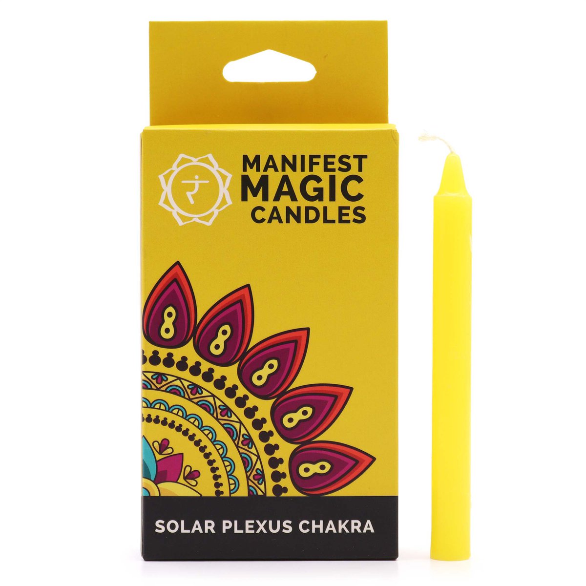 Lumanari magice ezoterice - galben - chakra plexului solar 12buc