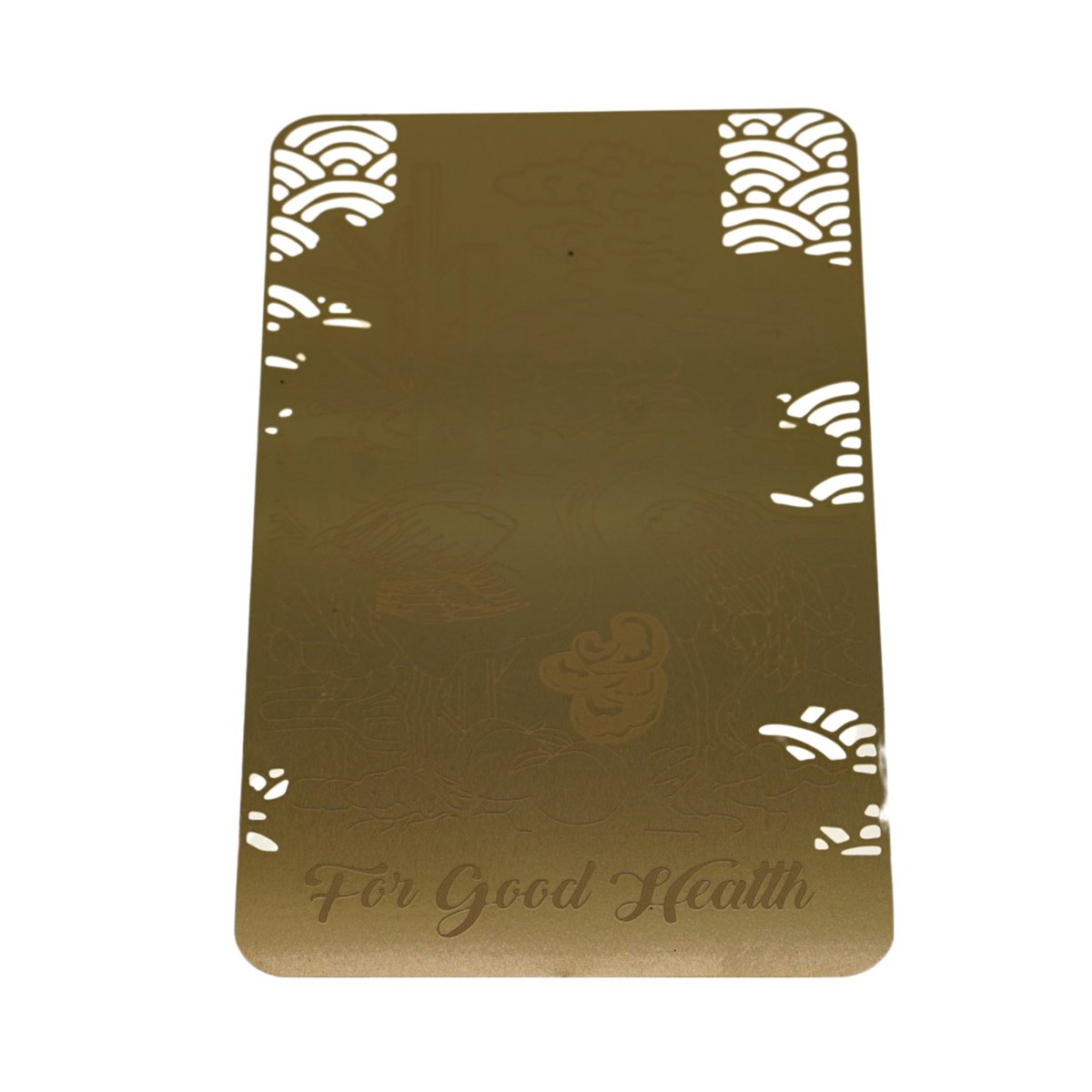 Card feng shui din metal for good health 2024