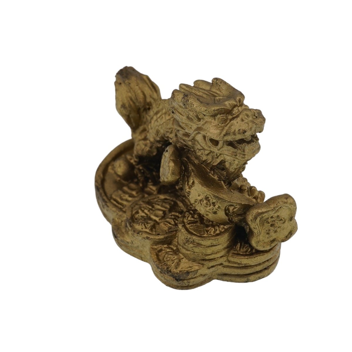 Statueta feng shui dragon cu ru yi din rasina - 5cm - 2 | YEO