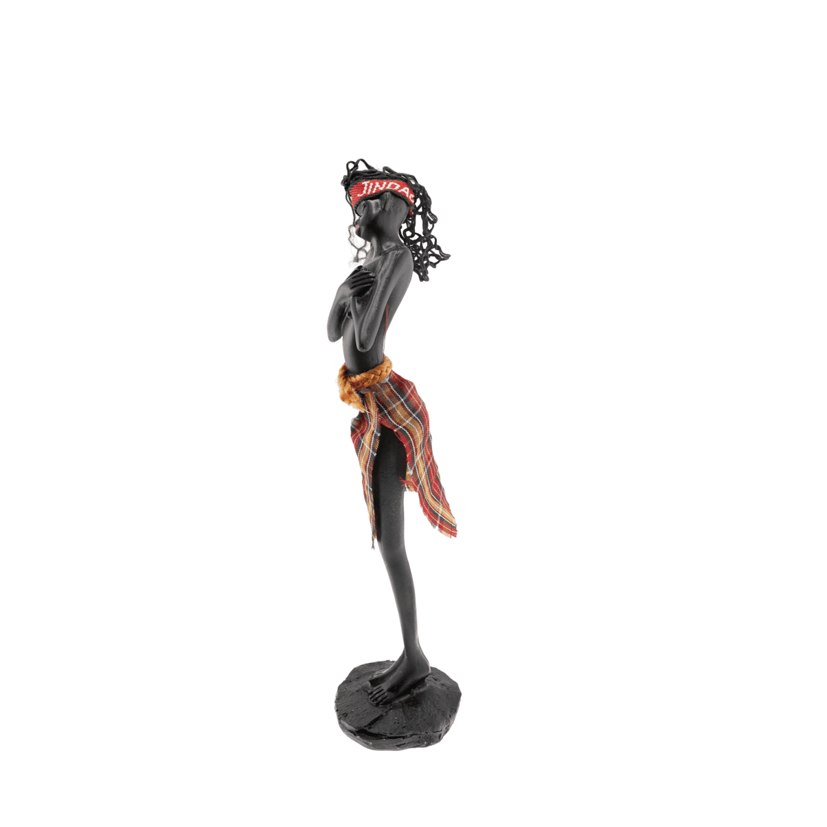 Statueta neagra silueta feminina africana 26cm x 6cm model 2 - 1 | YEO