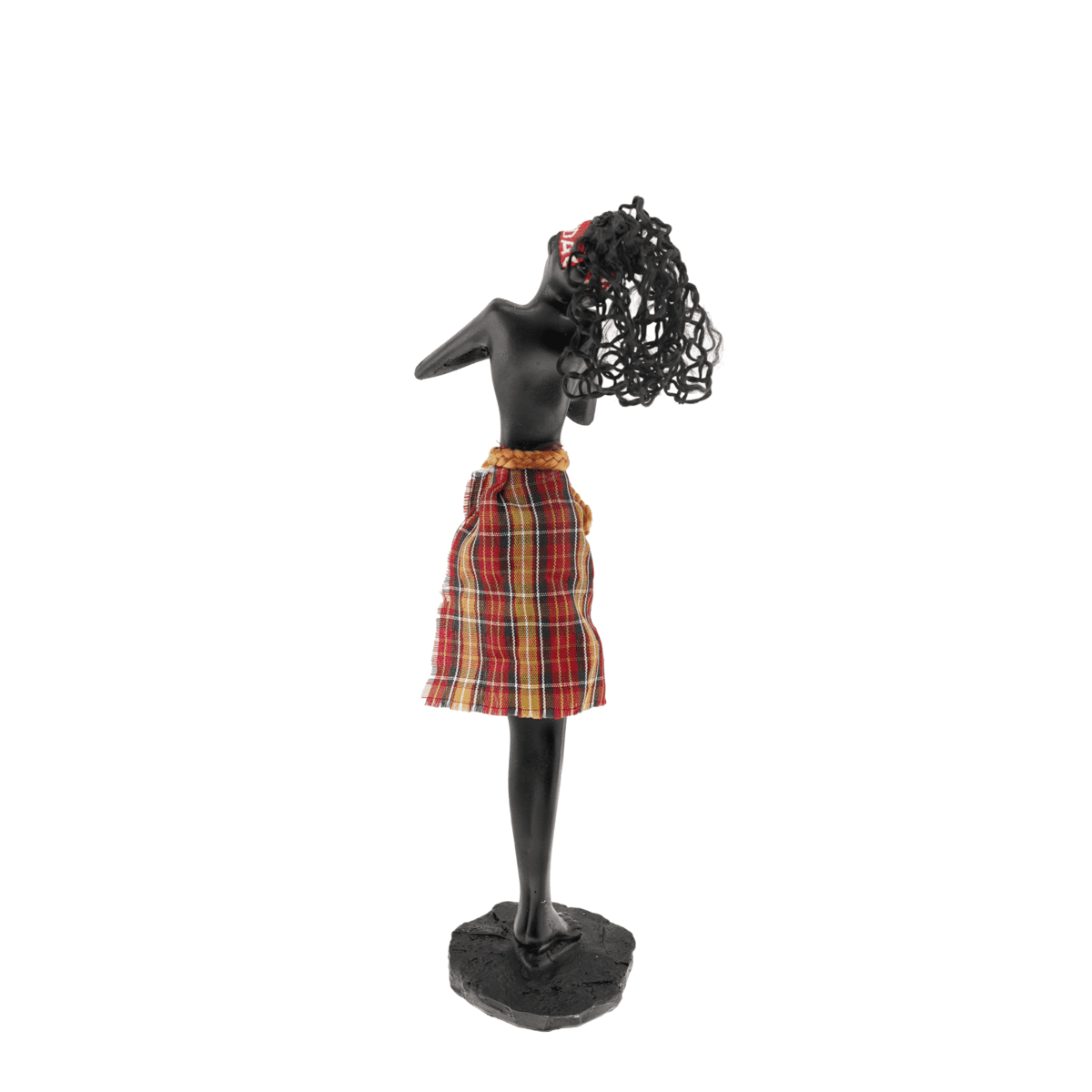 Statueta neagra silueta feminina africana 26cm x 6cm model 2 - 2 | YEO