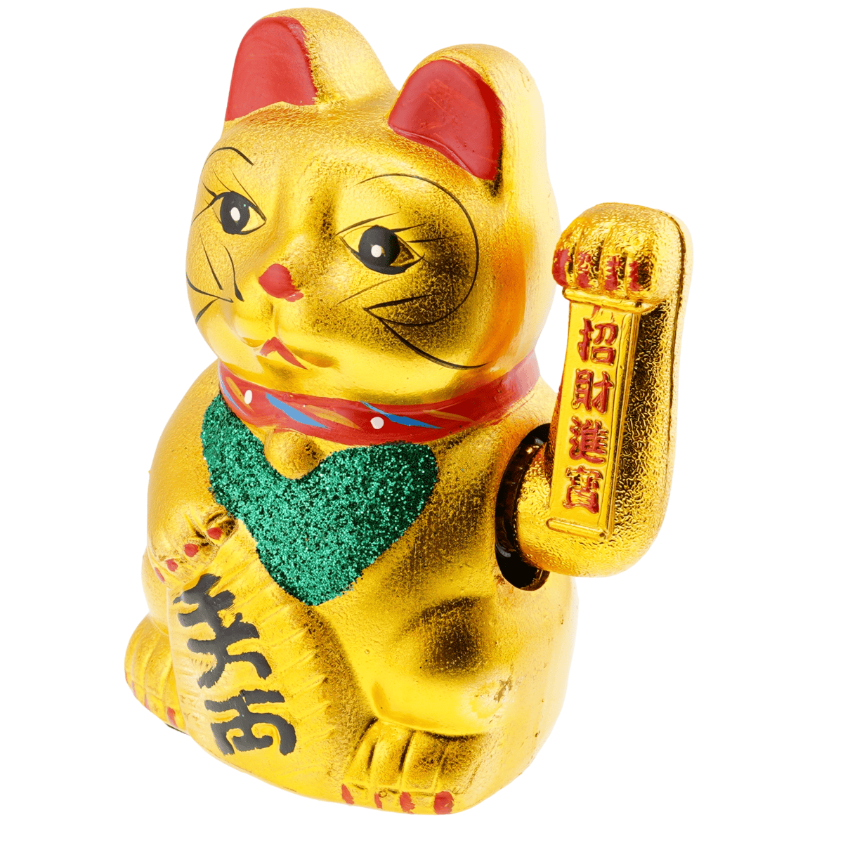 Pisica norocoasa maneki neko aurie din rasina - 175cm - 2 | YEO