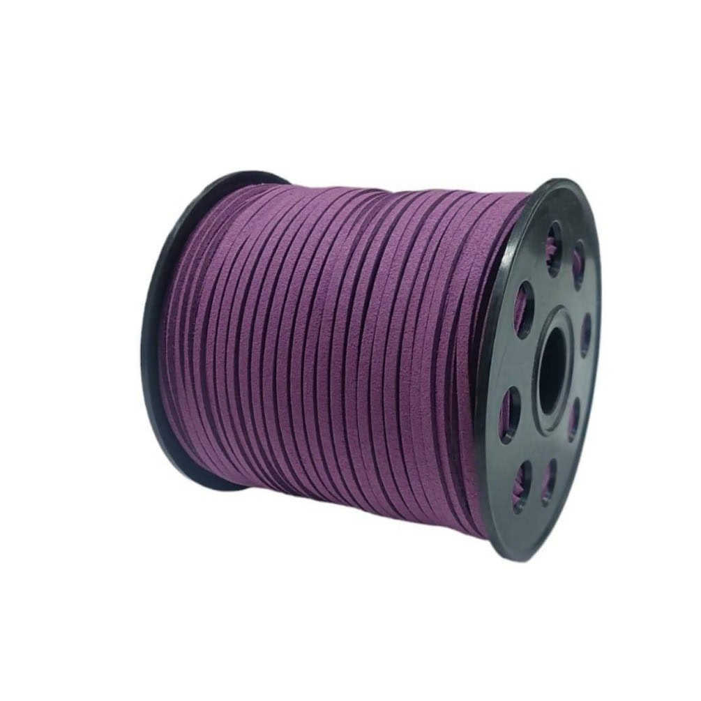 Snur piele ecologica violet 3mm 90 de metrirola