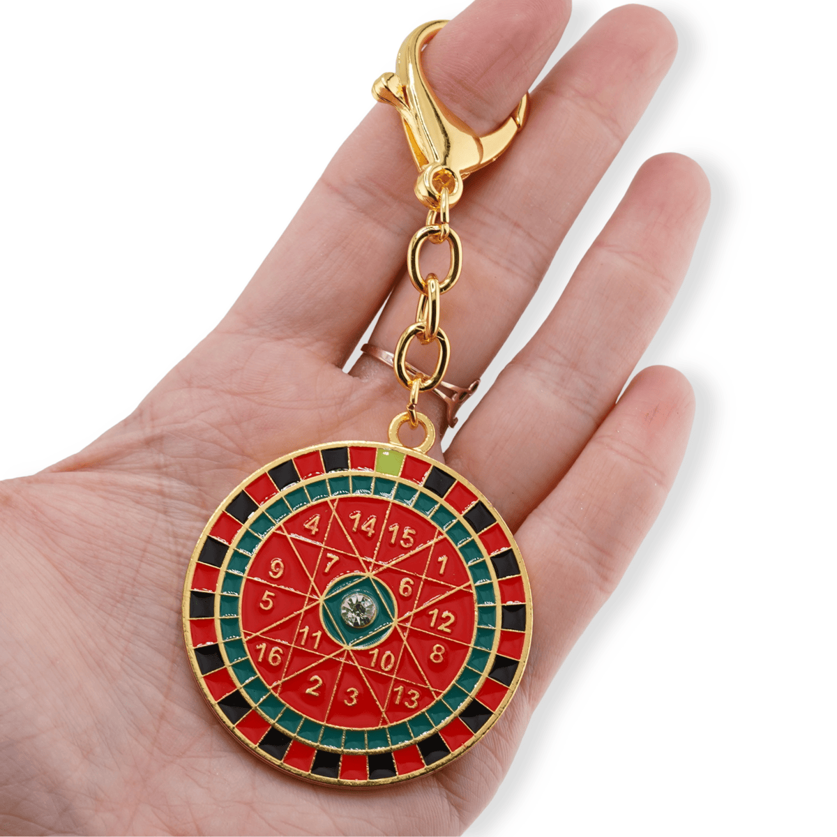 Amuleta feng shui din metal cu yantra prosperitatii 2025 - 2 | YEO