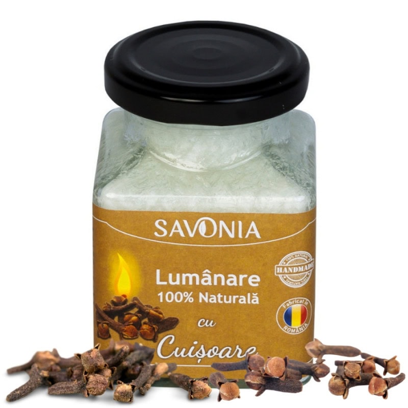 Cuisoare - lumanare 100 naturala 200g savonia