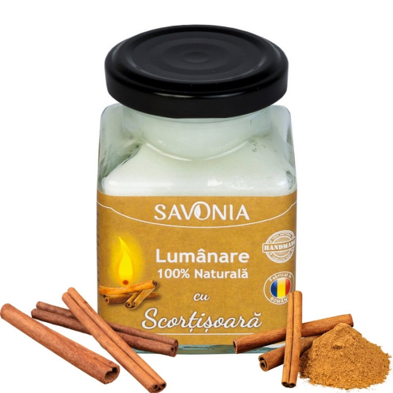 Scortisoara - lumanare 100 naturala 200g savonia