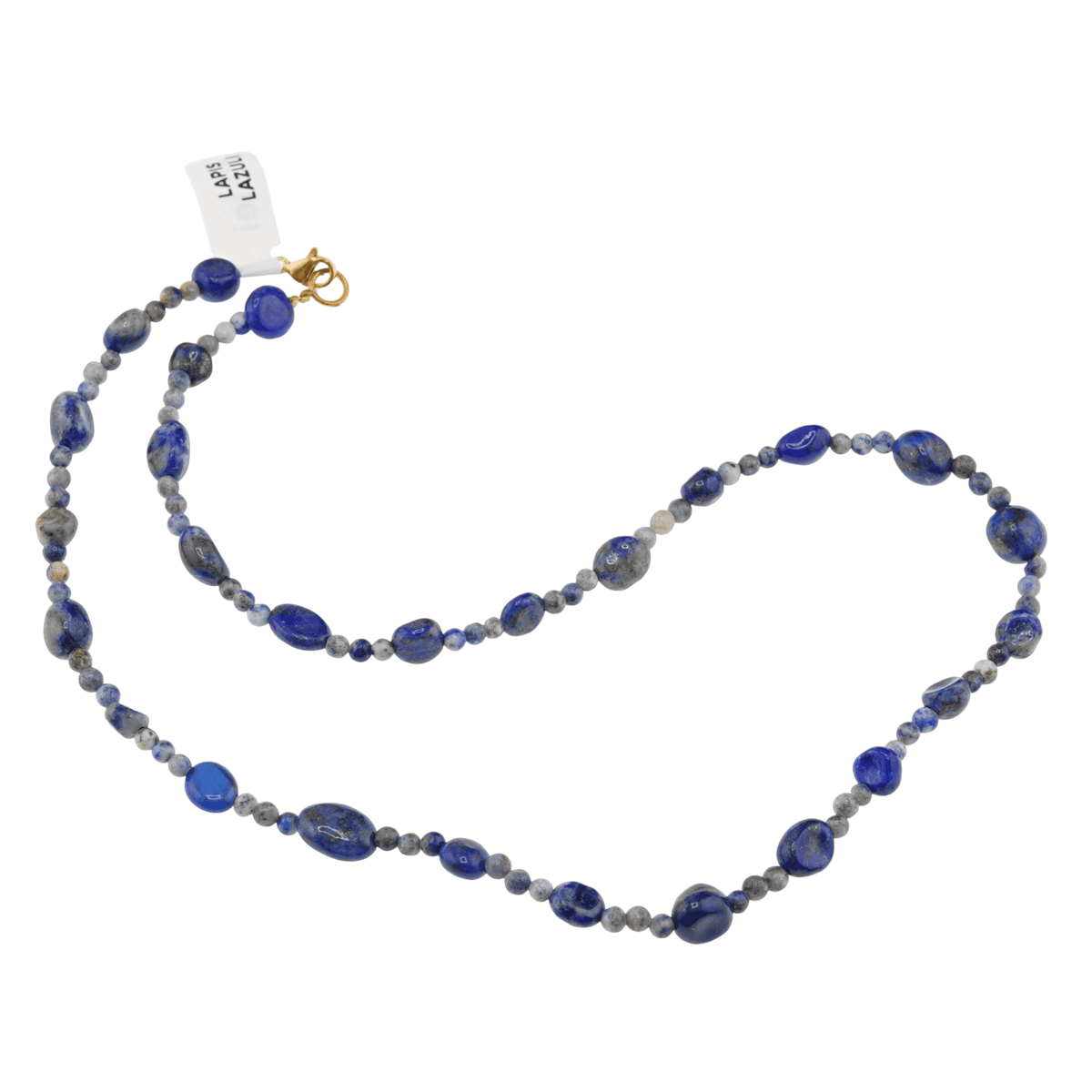 Colier lapis lazuli neuniform si sfere 3-10mm