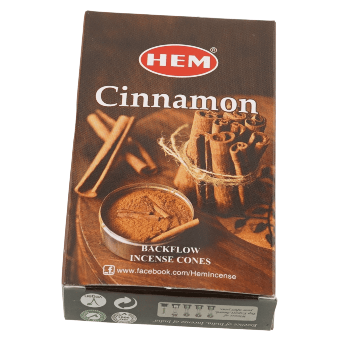 Conuri parfumate fumigatie hem cinnamon backflow 10 buc - 1 | YEO