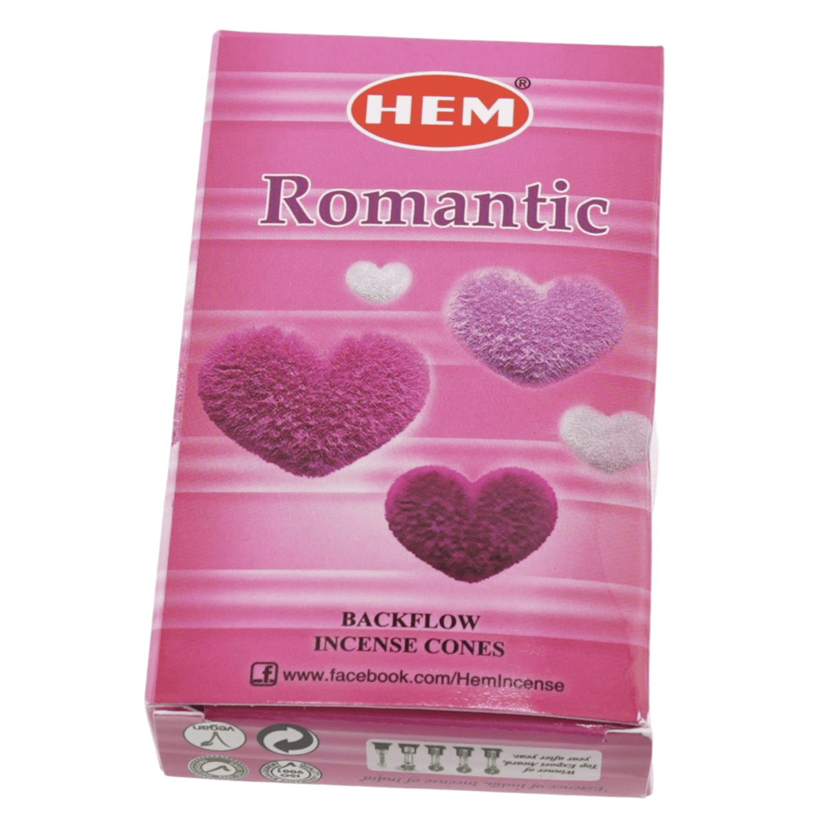 Conuri parfumate fumigatie hem romantic backflow 10 buc - 1 | YEO