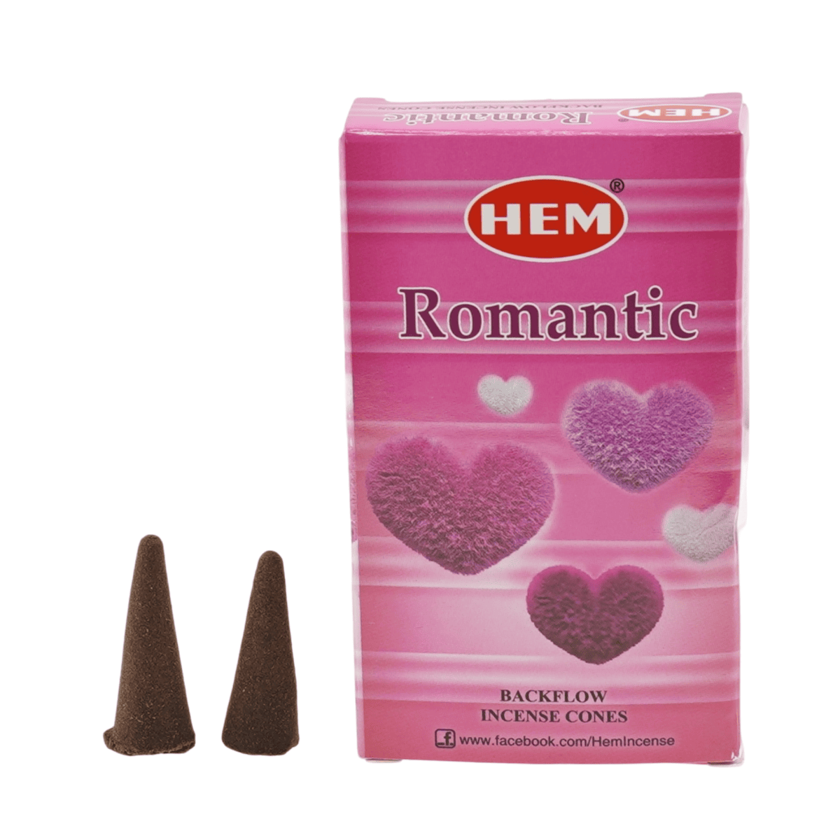 Conuri parfumate fumigatie hem romantic backflow 10 buc