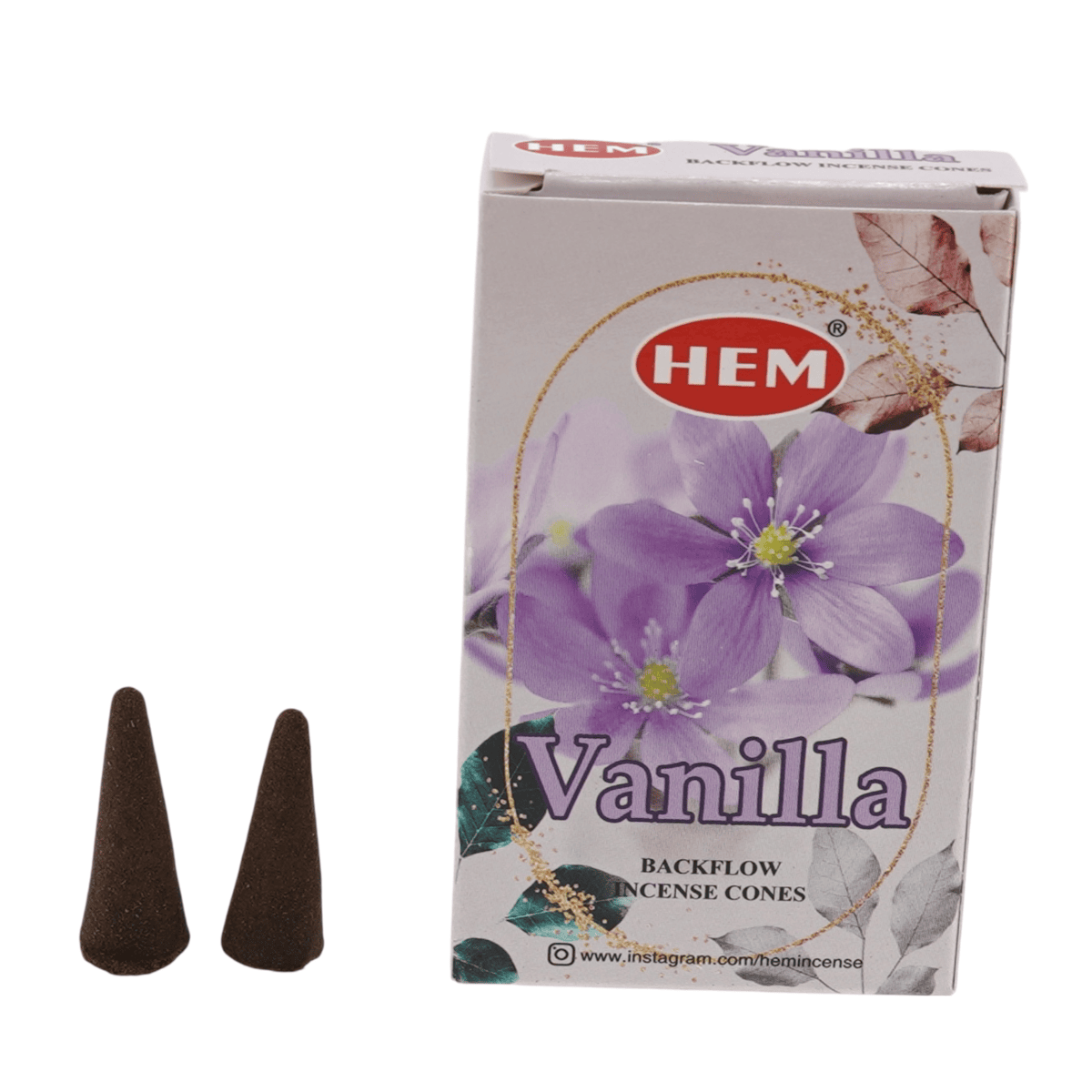 Conuri parfumate fumigatie hem vanilla backflow 10 buc