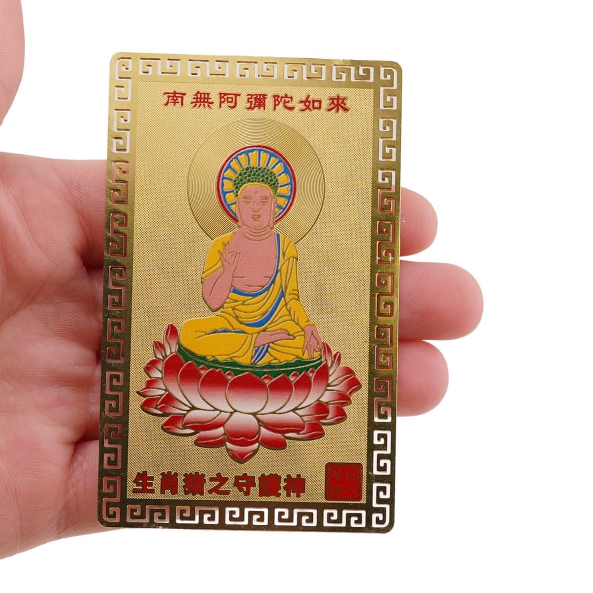 Card feng shui din metal protectie pentru zodia mistret - 1 | YEO