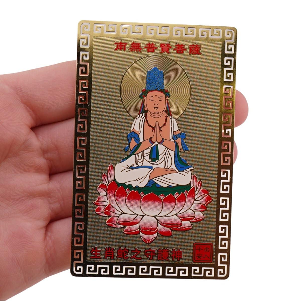 Card feng shui din metal protectie pentru zodia sarpe - 1 | YEO