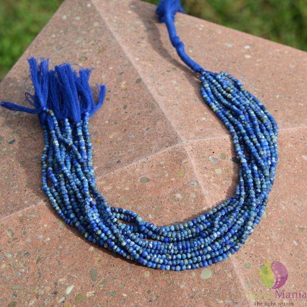 Sirag lapis lazuli discuri fatetate 3mm 33cm - 3 | YEO