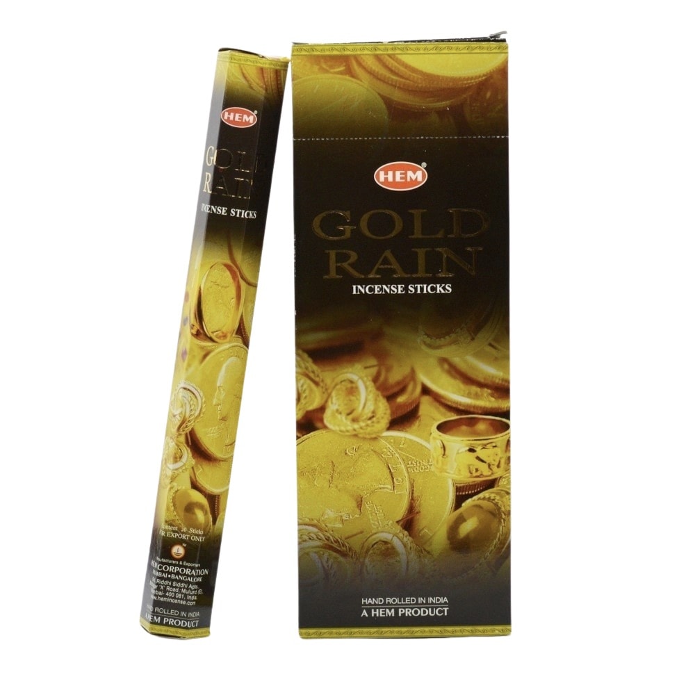 Betisoare parfumate hem gold rain 20 buc