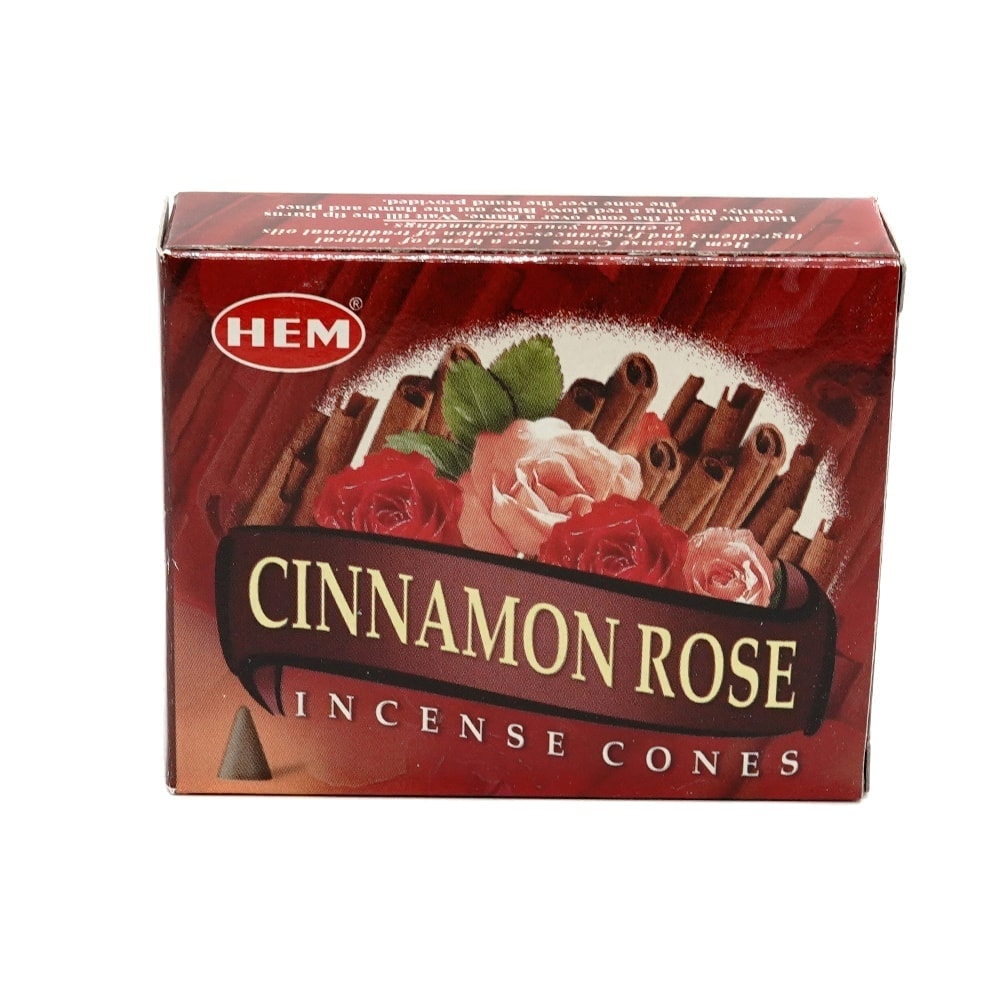 Conuri parfumate fumigatie hem cinnamon rose 10 buc - 1 | YEO