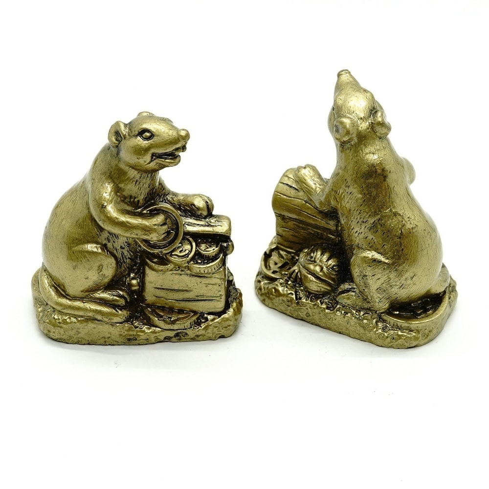 Statueta feng shui sobolan cu cufarul bogatiei si broasca - 6cm - 2 | YEO