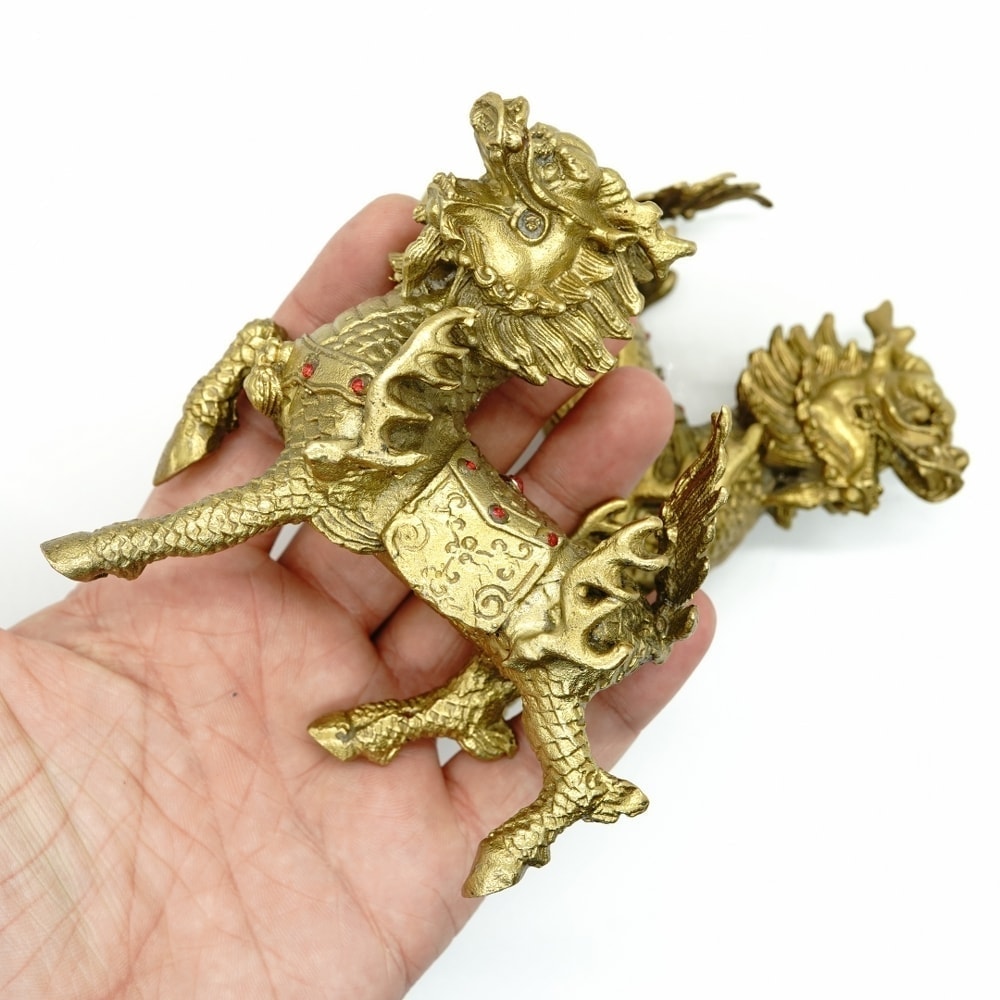 Statuete feng shui chi lin din bronz 107cm - 3 | YEO