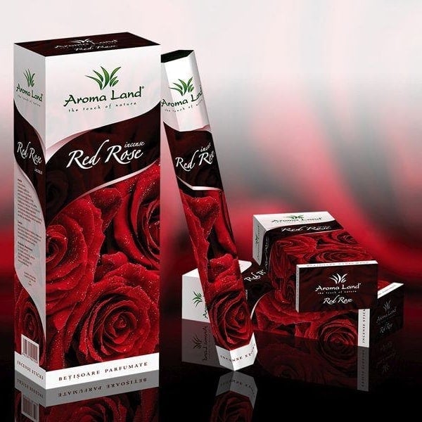 Betisoare parfumate aroma land red rose 20 buc - 1 | YEO