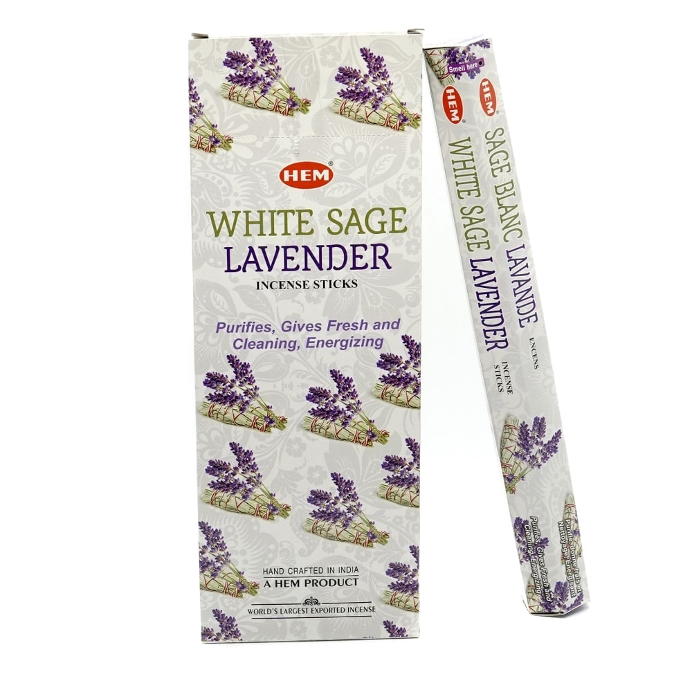 Betisoare parfumate hem white sage lavender 20 buc