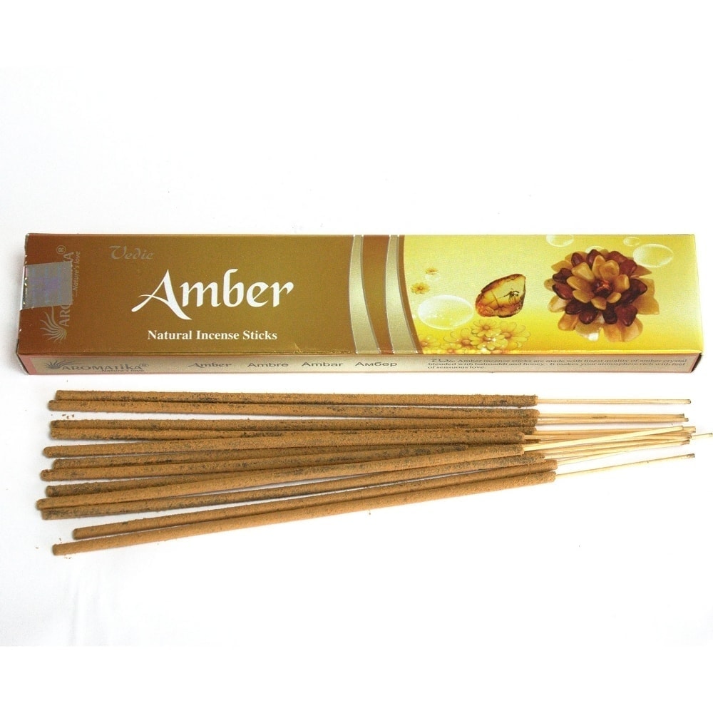 Betisoare parfumate aromatika vedic - amber 15g