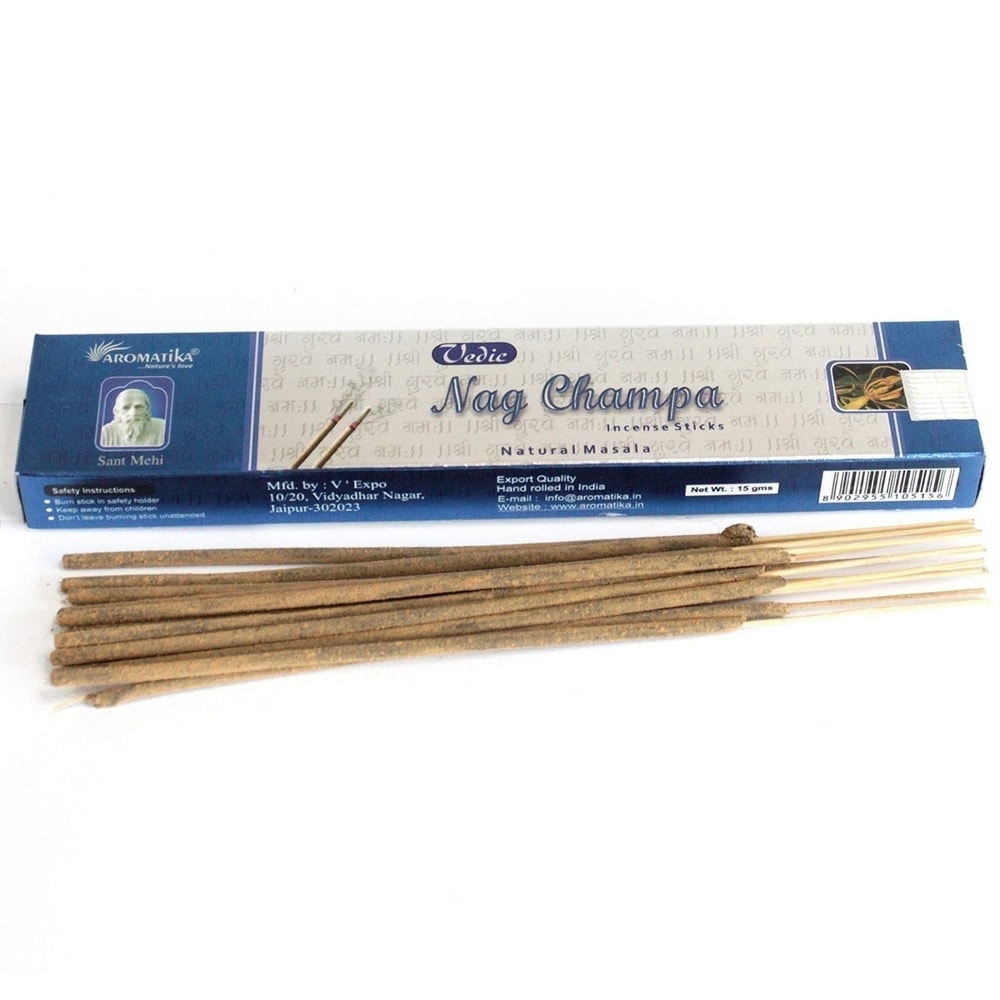 Betisoare parfumate aromatika vedic - nag champa 15g - 1 | YEO