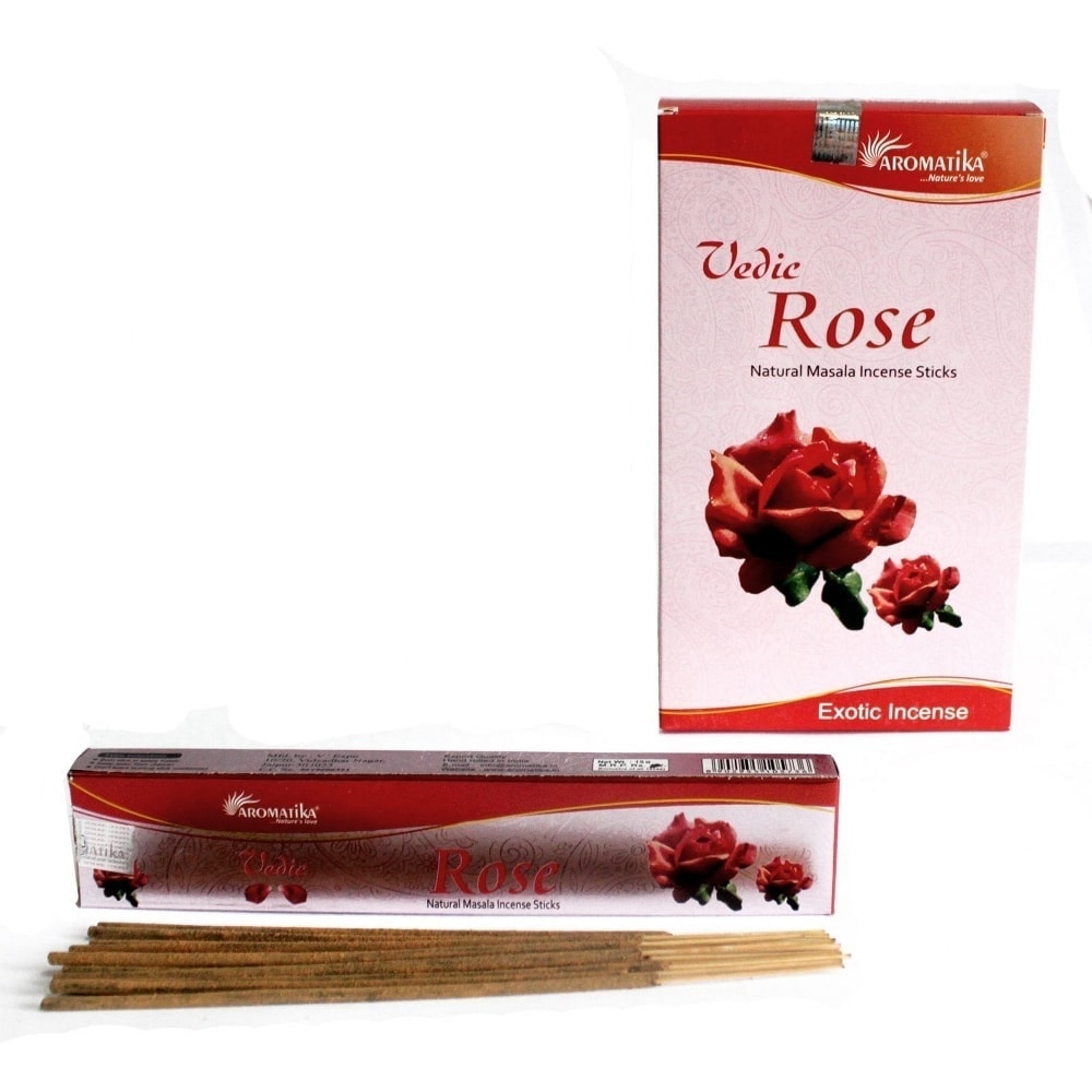 Betisoare parfumate aromatika vedic - rose 15g