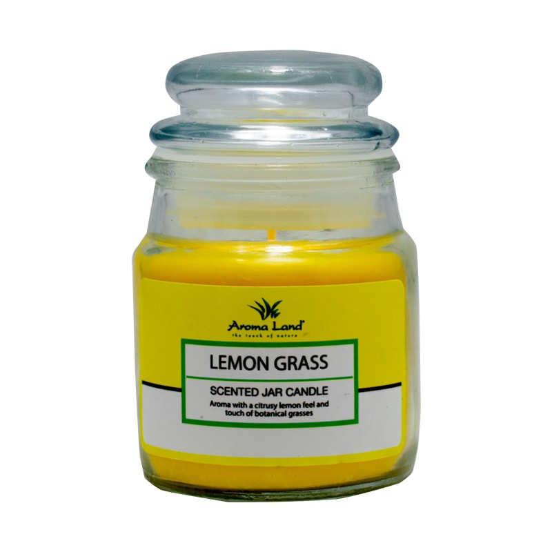 Lumanare parfumata borcan lemongrass aromaland 220g