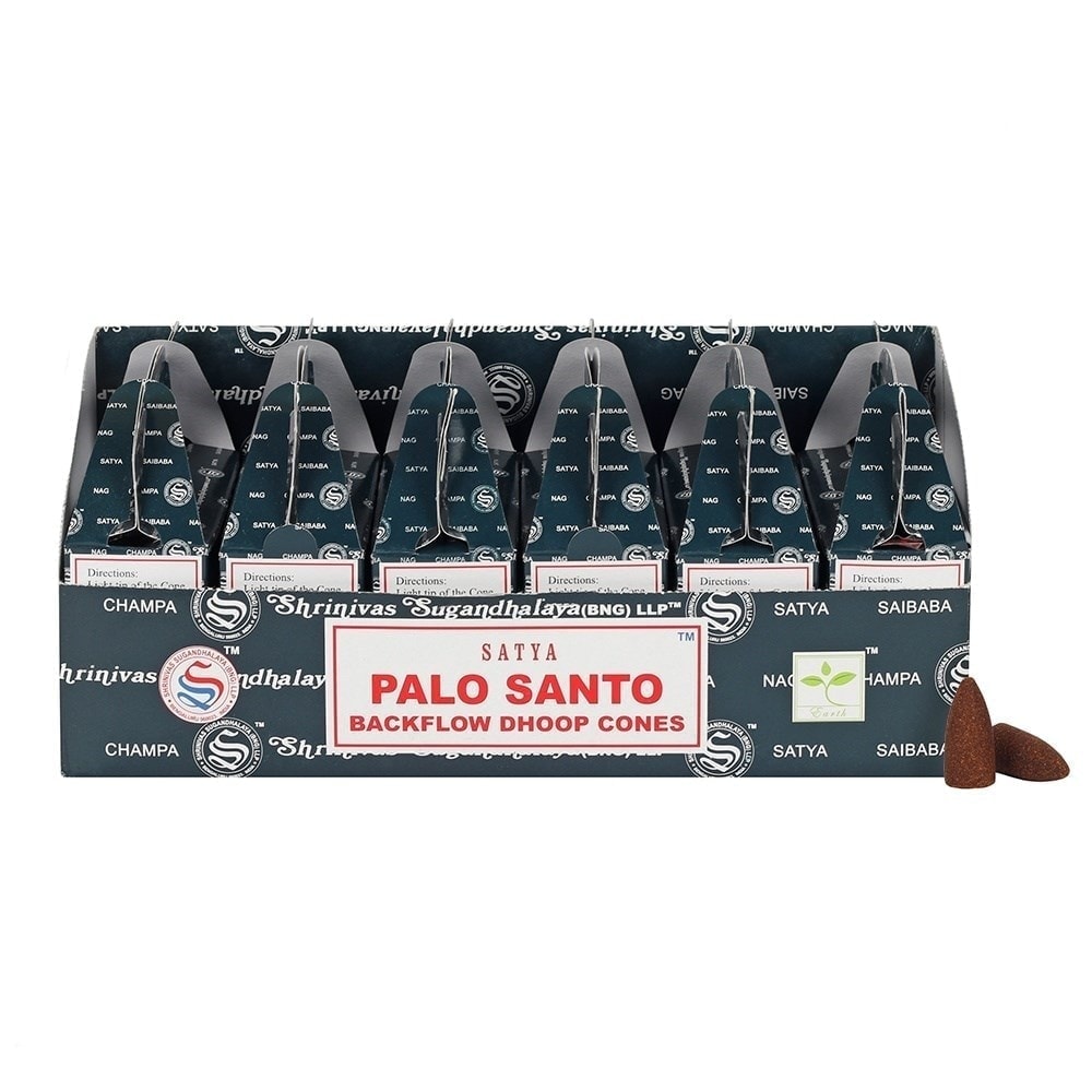 Conuri parfumate backflow satya - palo santo 24 buc - 2 | YEO