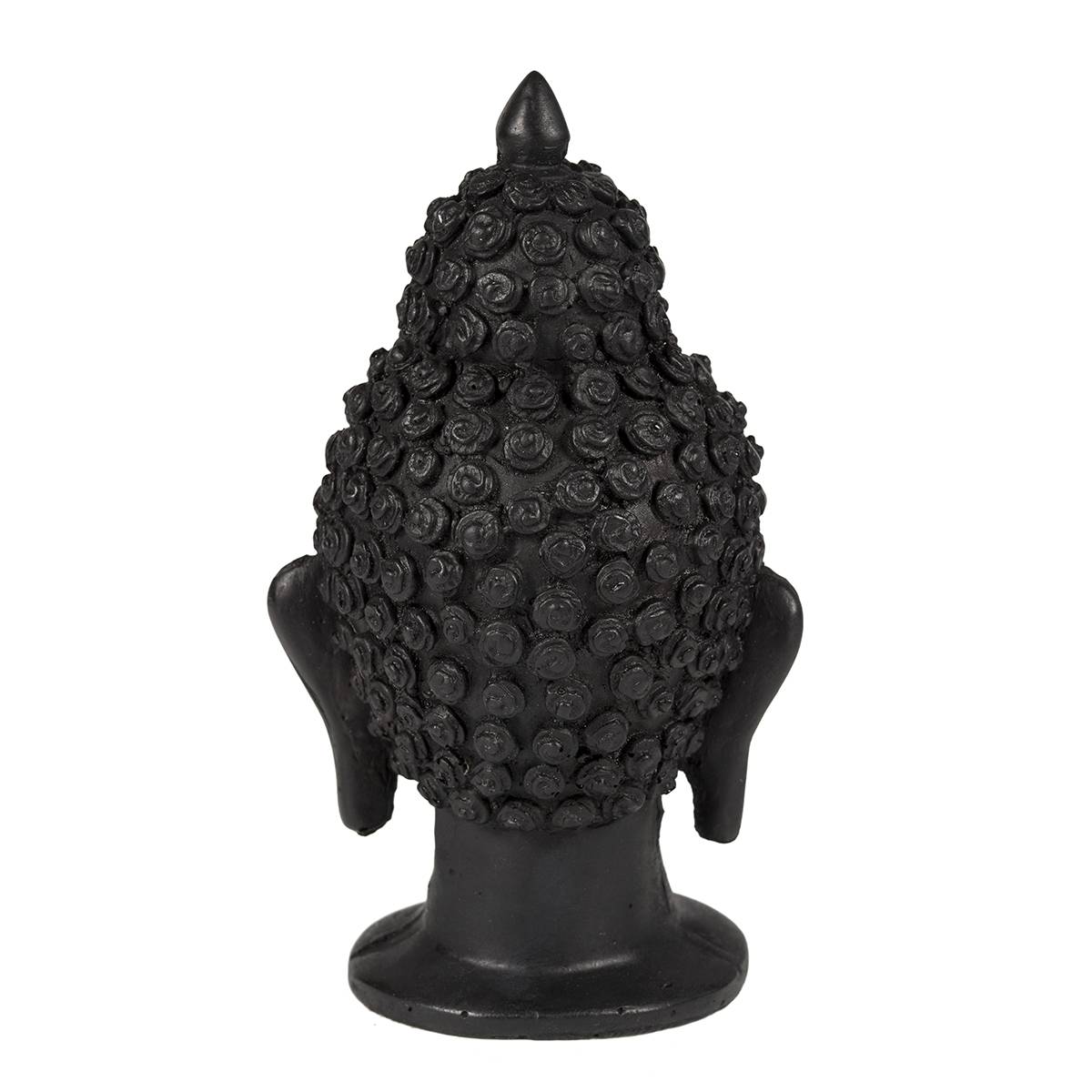 Statueta feng shui buddha din rasina negru - 15cm - 2 | YEO