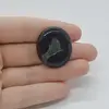 Cabochon Agat Negru Druzy 29x25x6mm C75