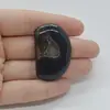 Cabochon Agat Negru Druzy 40x26x7mm C83