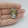 Cabochon Jasp Dalmatian 32x20x6mm C12, imagine 2