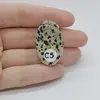 Cabochon Jasp Dalmatian 35x21x8mm C5, imagine 2