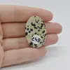 Cabochon Jasp Dalmatian 35x23x6mm C48, imagine 2