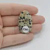 Cabochon Jasp Dalmatian 36x22x5mm C110, imagine 2