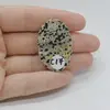 Cabochon Jasp Dalmatian 37x24x6mm C17, imagine 2