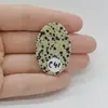 Cabochon Jasp Dalmatian 37x25x6mm C41, imagine 2