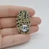 Cabochon Jasp Dalmatian 38x22x6mm C79, imagine 2