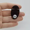 Cabochon Obsidian Midnight Lace 40x24x7mm C23, imagine 2