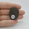 Cabochon Obsidian Silver 35x26x5mm C19, imagine 2