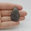 Cabochon Obsidian Silver 37x23x7mm C54