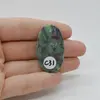 Cabochon Rubin in zoisit 38x22x6mm C31, imagine 2